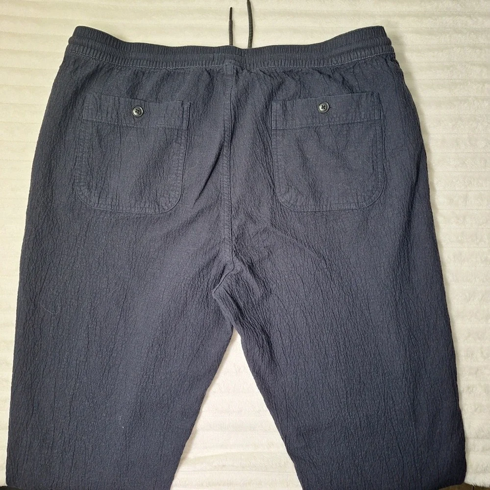 Taylor Stitch Apres Sashiko Organic Cotton Jogger Pants XXL Charcoal Pull On